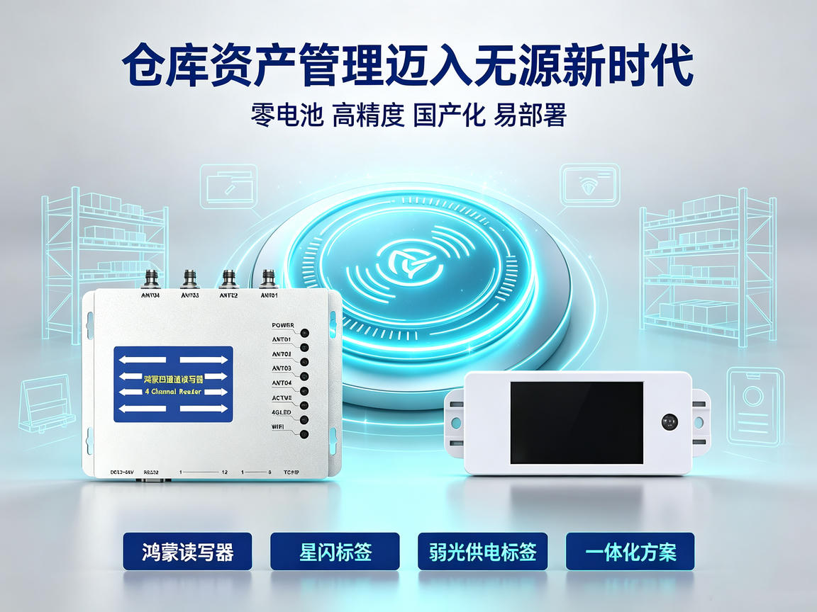 仓库资产管理迈入无源新时代：捷通鸿蒙 + 星闪 + 弱光供电标签一体化方案，重塑仓储数字化竞争力